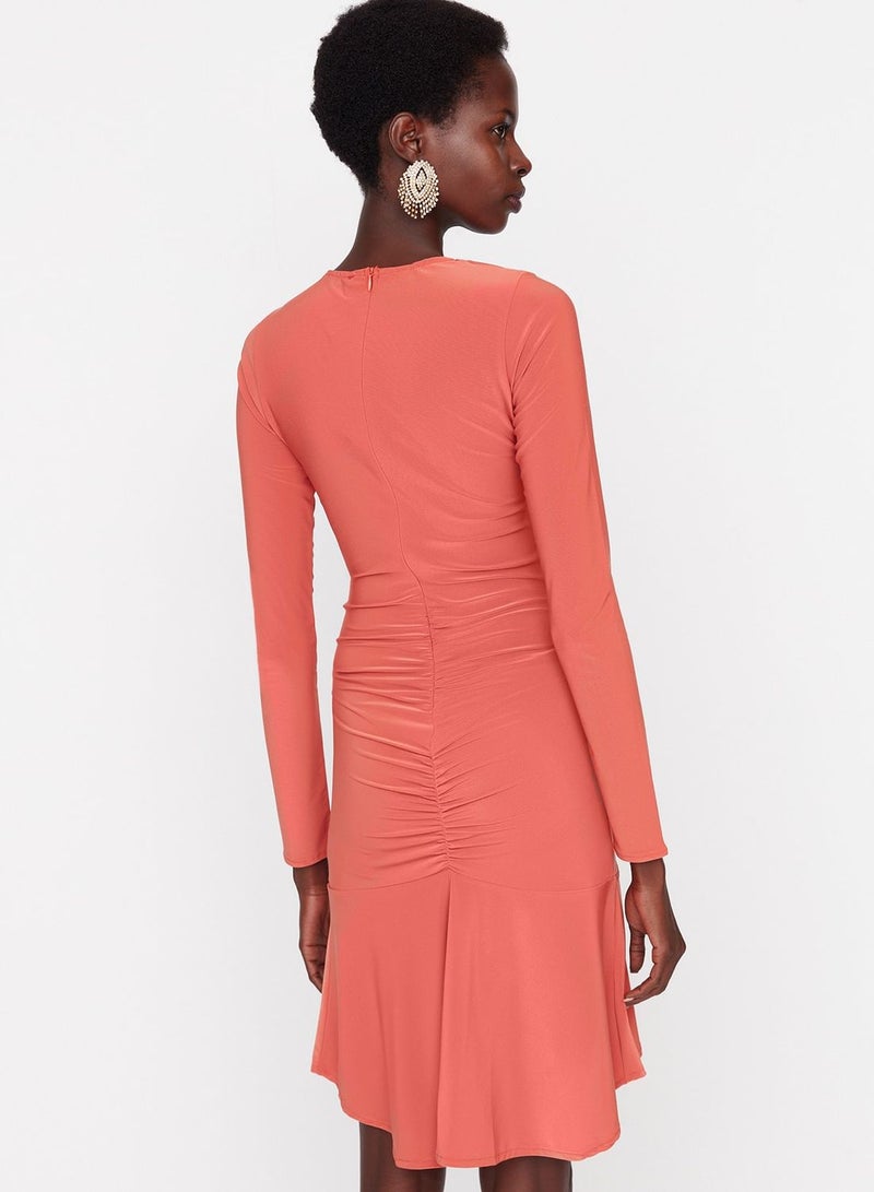 trendyol Ruched Jersey Dress - Image 5