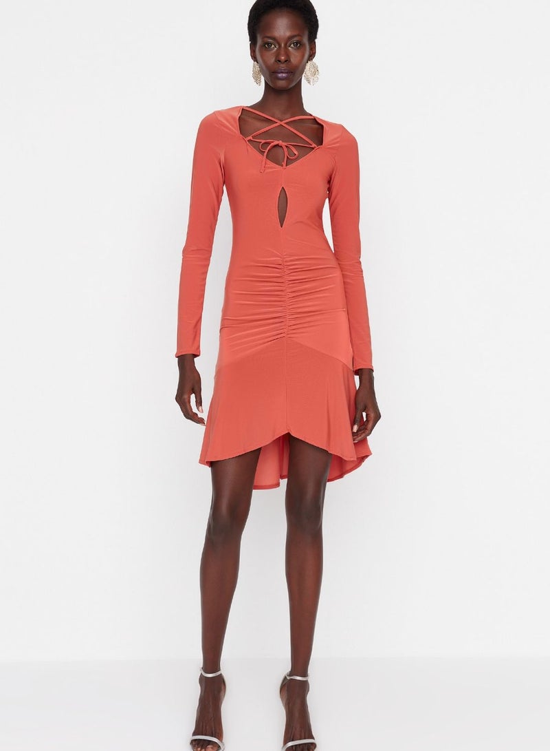 trendyol Ruched Jersey Dress - Image 2