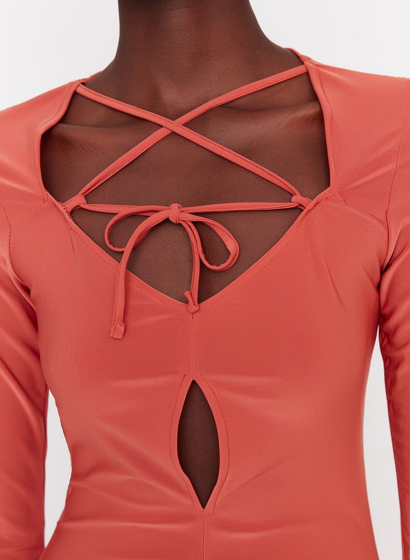 trendyol Ruched Jersey Dress - Image 3