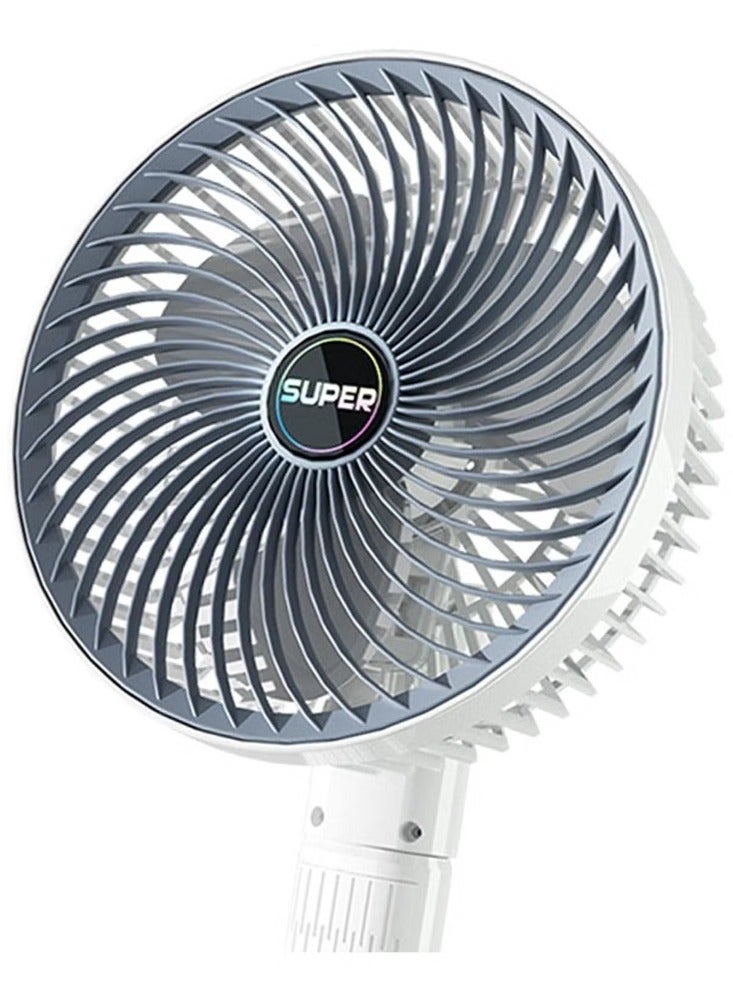 Super Adjustable Multifunctional Small Desk Fan Handheld Personal for Desktop Home, Clip Fan Plug In - Image 1