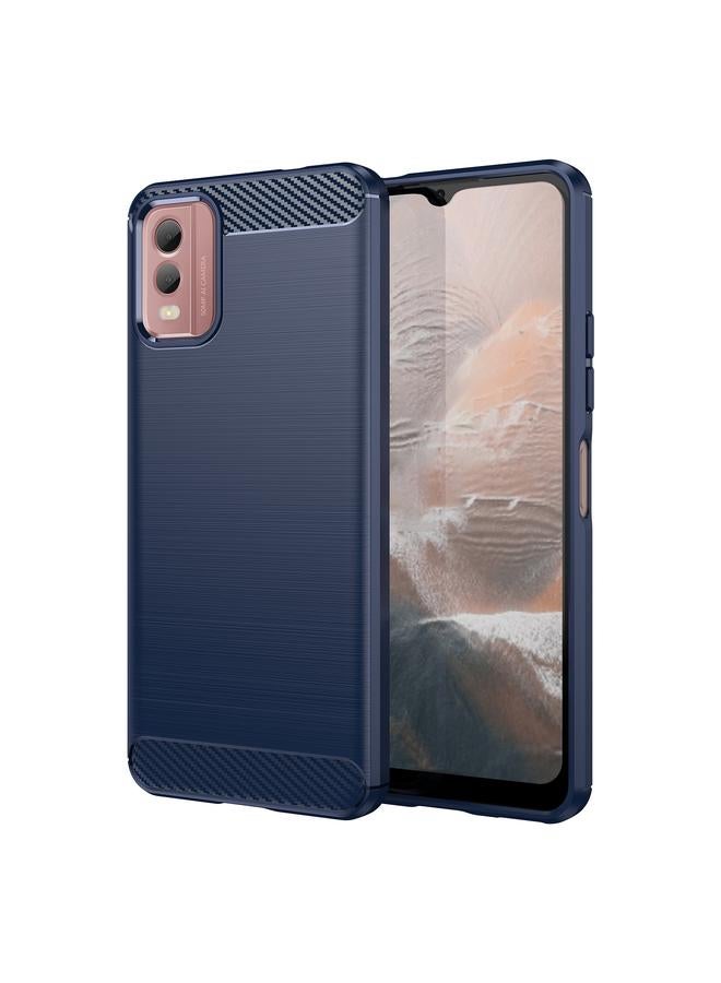 erorex Case For Nokia C32 Brushed Texture Carbon Fiber TPU Phone Case - Image 1