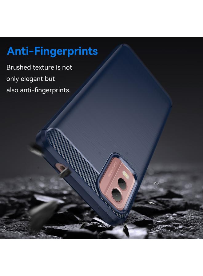 erorex Case For Nokia C32 Brushed Texture Carbon Fiber TPU Phone Case - Image 3