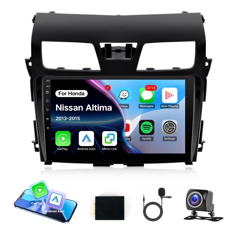Leadfan Carplay for Nissan Altima 2013 2014 2015 Car Radio Android 12 10.1 inch Touch Screen Stereo for Nissan Altima with Wireless CarPlay Android Auto Head Unit Bluetooth GPS FM SWC Backup Camera - Image 1