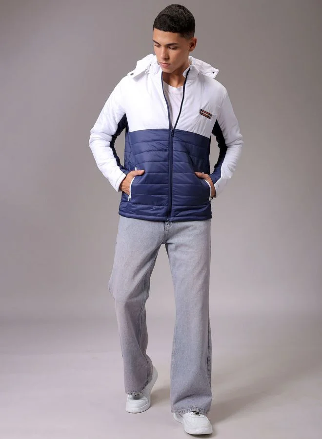 The Indian Garage Co Men Slim Fit Mix & Match Puffer Jackets