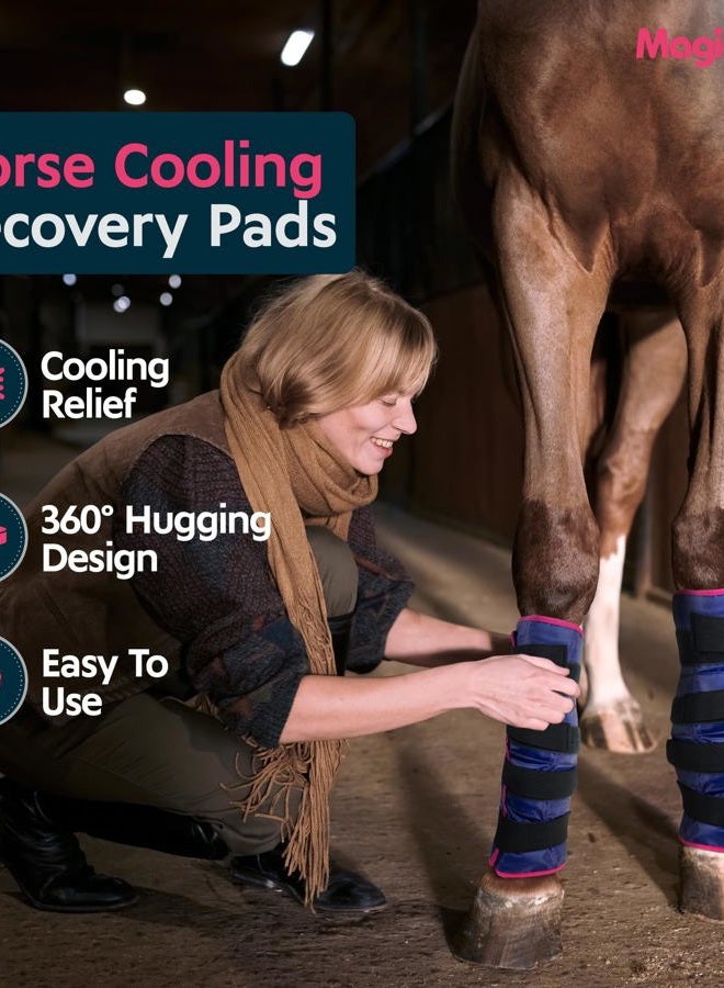 Magic Gel Horse Ice Pack - Cooling Leg Wraps for Hock, Ankle, Knee, Legs, Boots, and Hooves. (Twin Ice Boot, by ) - Image 2