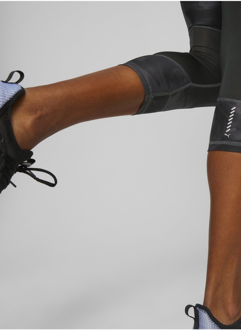 PUMA - Run Favourite Printed Womens 3/4 Running Leggings - Image 1