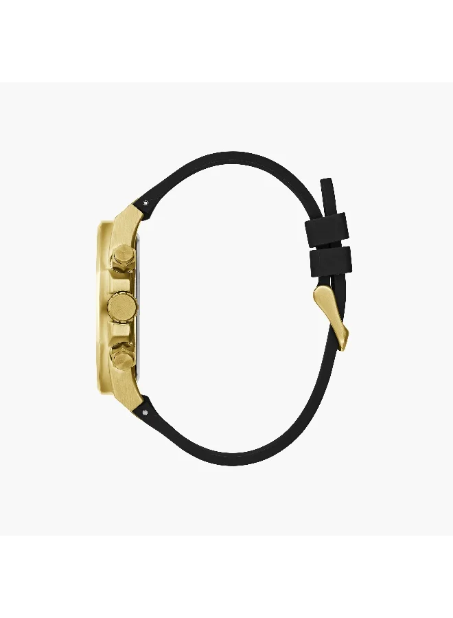 جس Black Chronograph Watch for Men