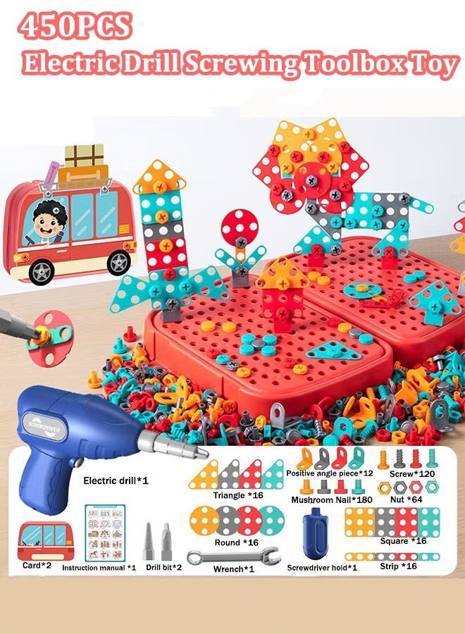 Generic 450PCS children's screw tool box DIY repair and disassembly ...