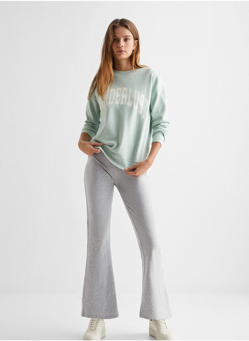 MANGO - Kids Essential Flared Leggings - Image 1