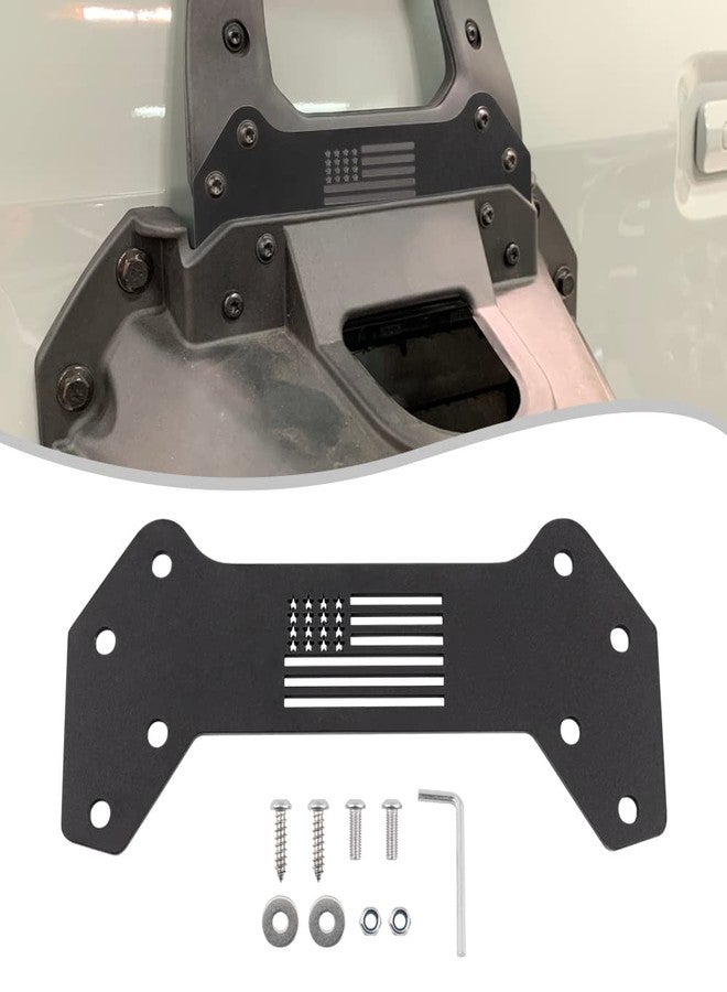 GLOBLED Third Brake Light Extension Bracket Spare Tire High Brake Light Extension Bracket Steel 3rd Brake Light Extension Holder Visible with up to 37" Spare Tire Compatible with Ford Bronco 2 Door 4 Door - Image 1