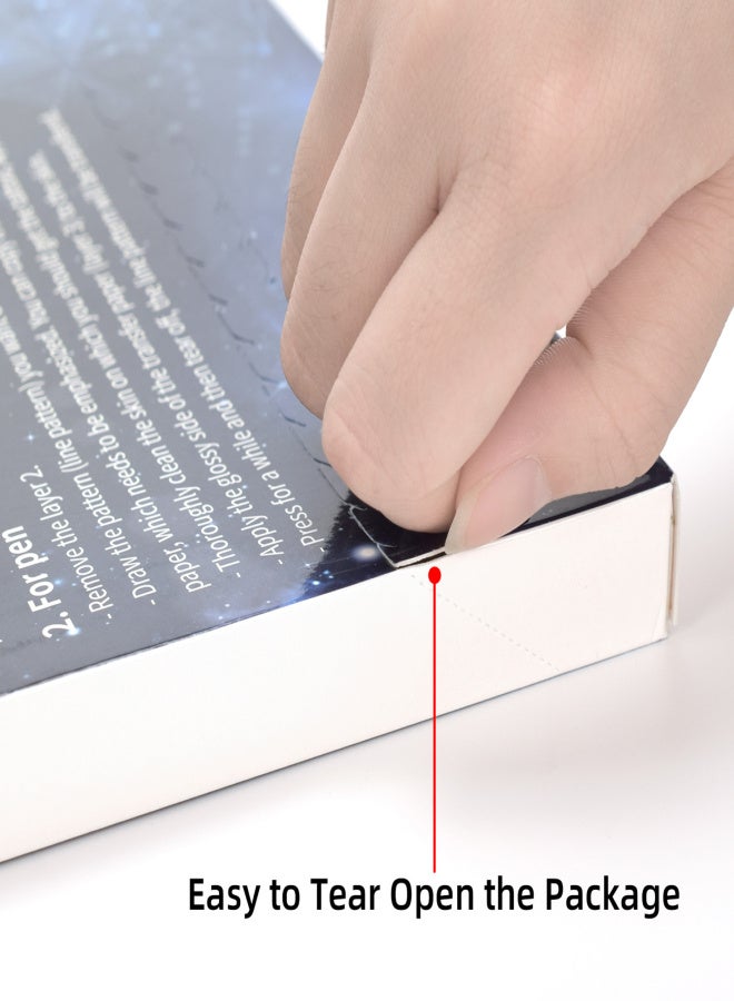 أتوموس ١٠٠ ورقة من ورق استنسل نقل الوشم A4، ٤ طبقات، ورق تدريب الوشم لفن الوشم، مستلزمات الوشم - Image 3