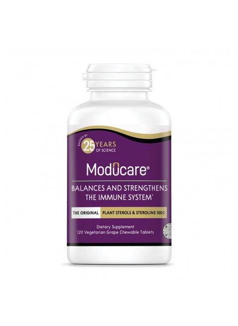 Moducare Daily Immune Support, Plant Sterol Dietary Supplement, Grape Flavored, 120 chewable Tablets (Packaging May Vary)