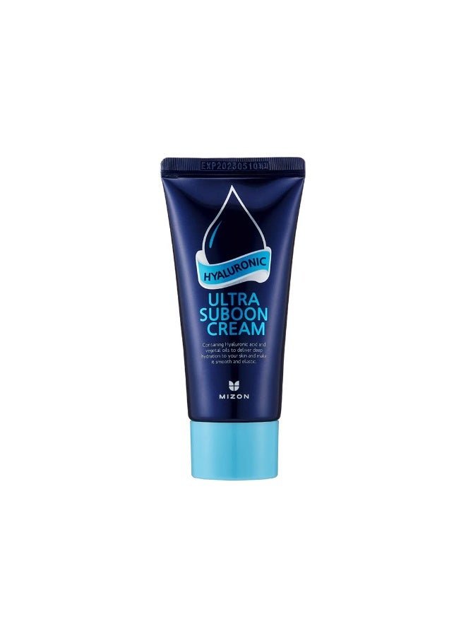ميزون كريم MIZON Hyaluronic Ultra Suboon، كريم مرطب للبشرة الجافة، يمنح الترطيب والتهدئة، يتميز بقوام مائي خفيف (45 مل / 1.52 أونصة سائلة) - Image 1