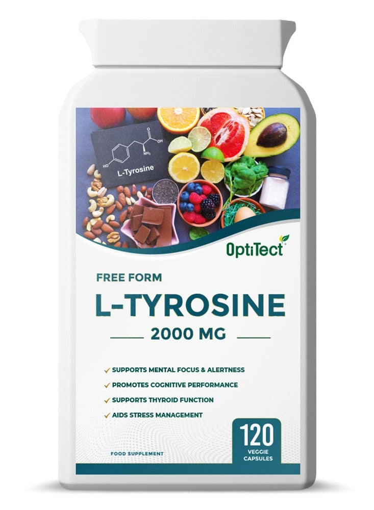 L-Tyrosine 2000mg, 120 Veggie Capsules