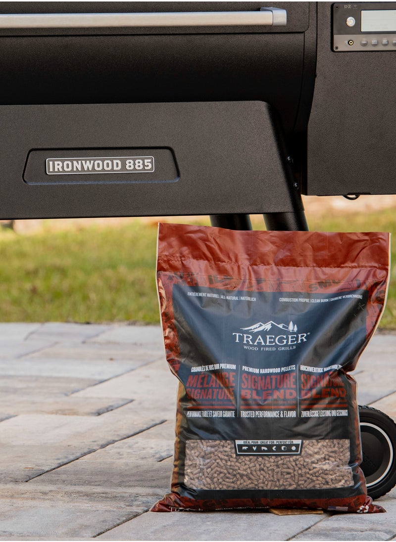 TRAEGER Signature Blend 100% All-Natural Wood Pellets For Smokers And Pellet Grills, Bbq, Bake, Roast, And Grill, 20 Lb. Bag  - Image 4