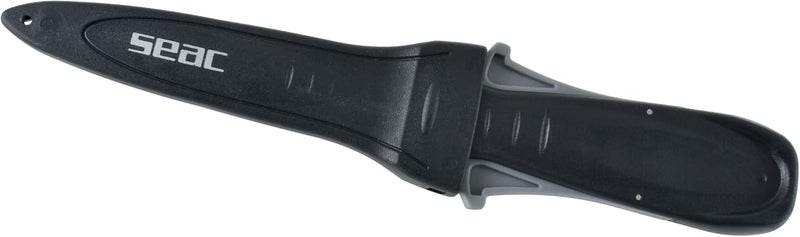 Seac Sharp, Safety Knife for Spearfishing, black protective Coating, 3.54 inches - Image 2