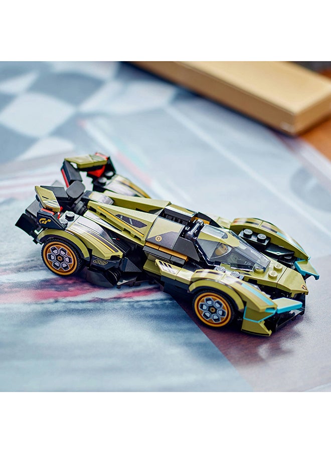 LEGO - Speed Champions Lamborghini Lambo V12 Vision GT Super Car Toy for 10 Plus Year Old Boys & Girls, Buildable Vehicle Model Set, Kids' Bedroom Decoration, Birthday Gift Idea 76923 (230 pieces) - Image 1