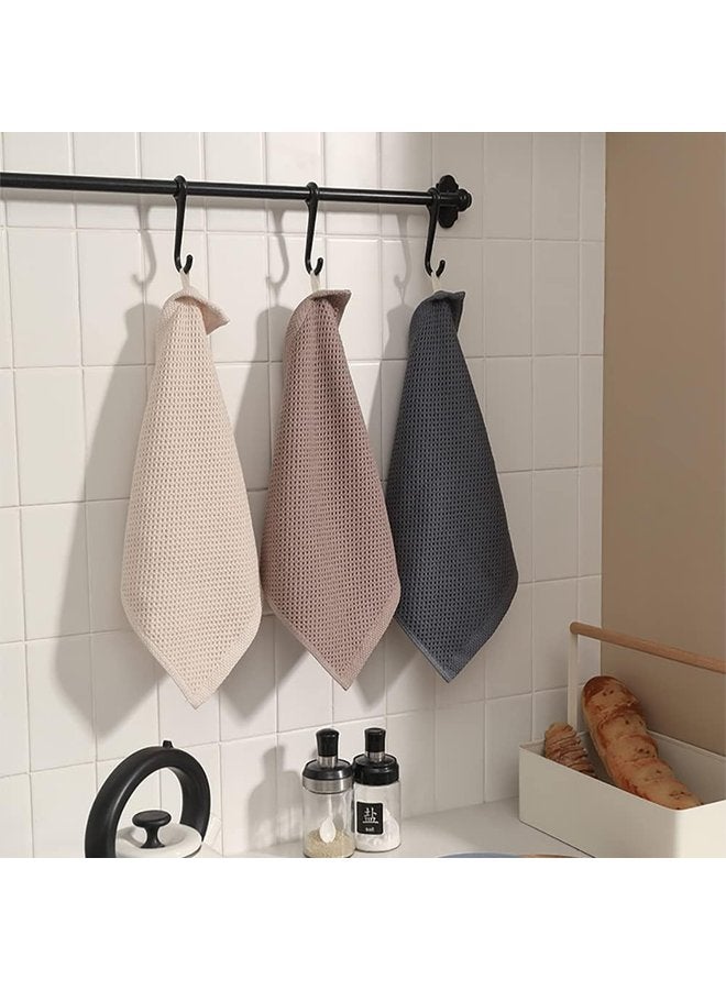 أوزيغالور 6 قطع من مناشف المطبخ القطنية المنسوجة بنمط الوافل، مناشف أطباق فائقة النعومة وذات قدرة امتصاص عالية وسريعة الجفاف - Image 1