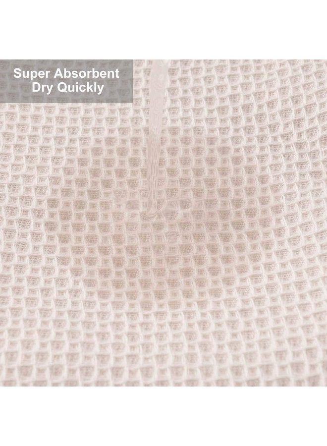 أوزيغالور 6 قطع من مناشف المطبخ القطنية المنسوجة بنمط الوافل، مناشف أطباق فائقة النعومة وذات قدرة امتصاص عالية وسريعة الجفاف - Image 3