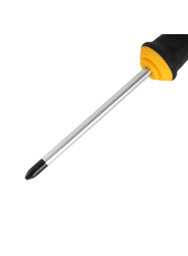 Epsilon Phillips Screwdriver ET1123 - PH2 x 100 mm Precision Screwdriver with Carbon Steel Blade, Double Injected Cushion Grip, Heat Treated, Ergonomic Handle for DIY, Home Repairs & Professional Maintenance - Black & Yellow - Image 2