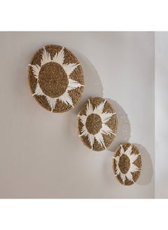 Belmonte 3-Piece Seagrass Wall Decor Set 35 x 6 x 35 cm