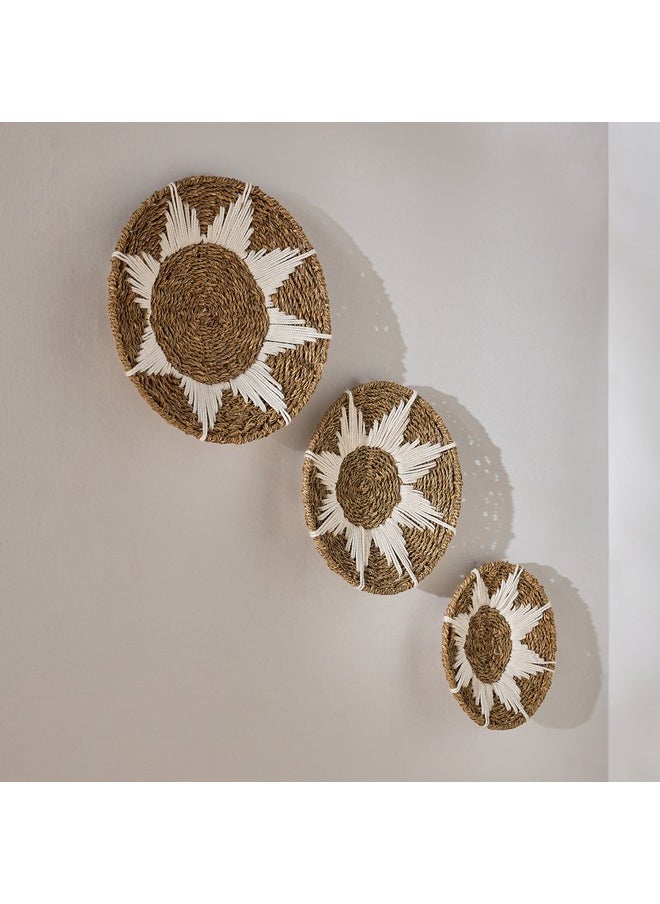 Home Box - Belmonte 3-Piece Seagrass Wall Decor Set 35 x 6 x 35 cm - Image 1