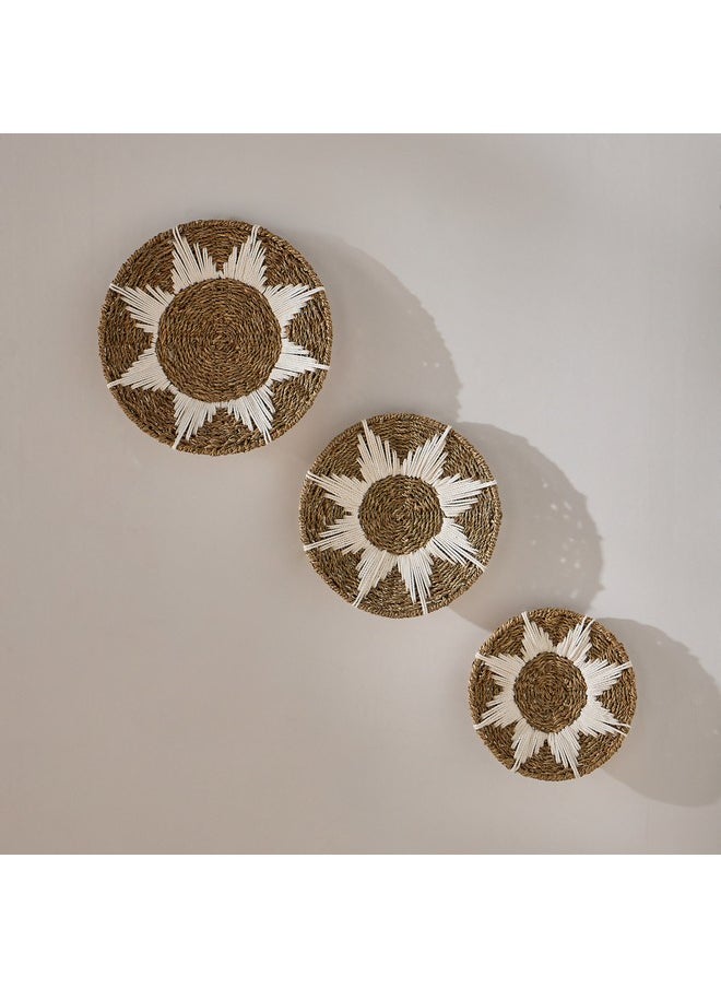 Home Box - Belmonte 3-Piece Seagrass Wall Decor Set 35 x 6 x 35 cm - Image 1