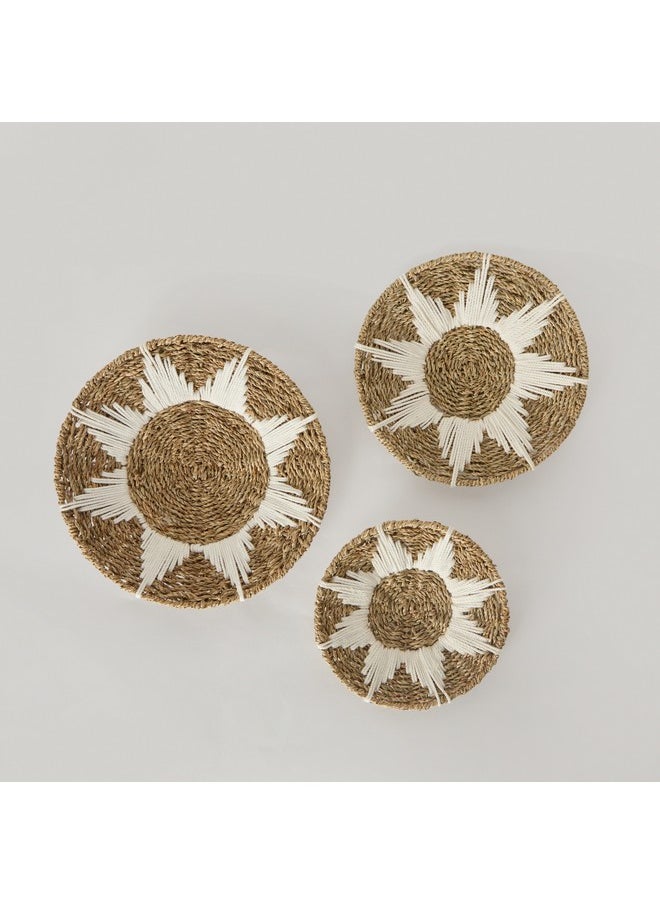 Home Box - Belmonte 3-Piece Seagrass Wall Decor Set 35 x 6 x 35 cm - Image 1