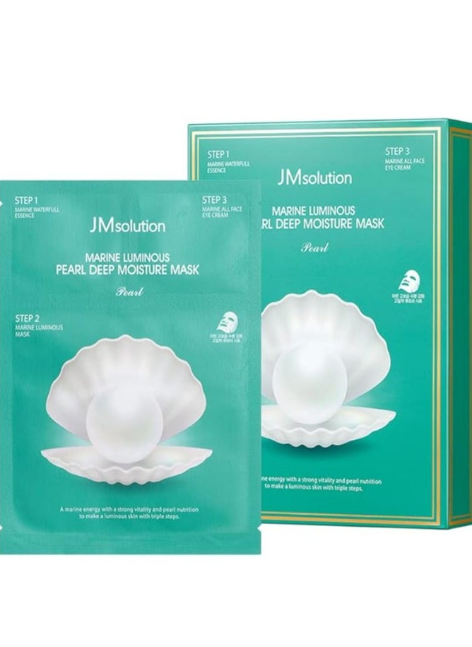 JMsolution JM Solution Marine Luminous Pearl Deep Moisture 3 Step Mask - Pack of 10  - Image 1