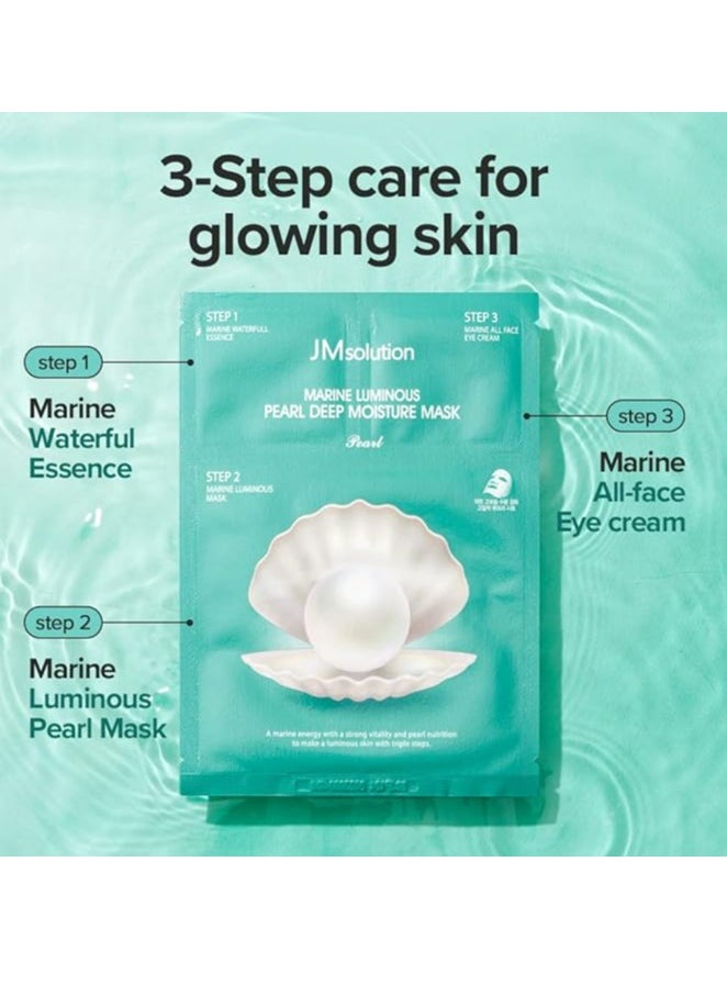 JMsolution JM Solution Marine Luminous Pearl Deep Moisture 3 Step Mask - Pack of 10  - Image 3