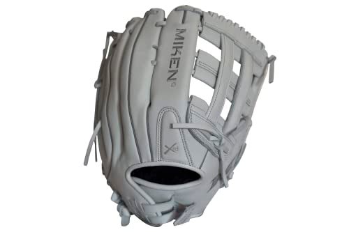 Miken | PRO SERIES Slowpitch Softball Glove | 13' | White | RHT - Image 3