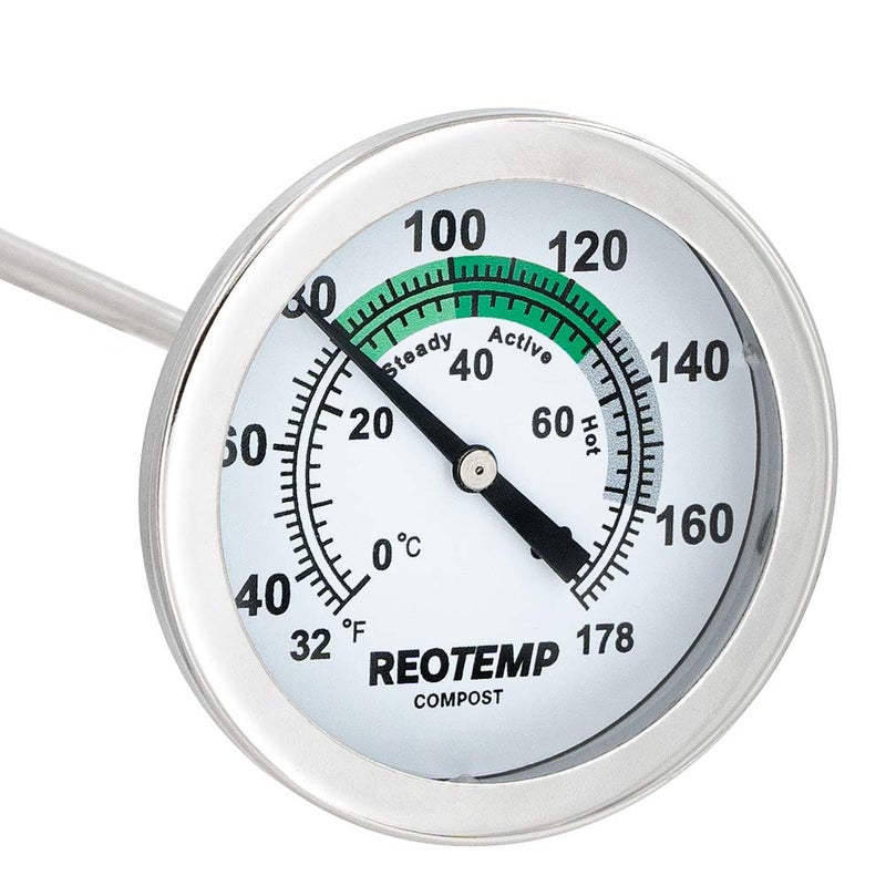 Reotemp K83B1 12 Inch Soil & Compost Thermometer with Digital Composting Guide, 32-178 Fahrenheit and Celsius - Image 5