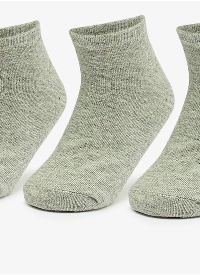 JUNIORS Textured Ankle Length Socks - Set of 5