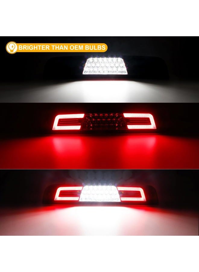 R&F Auto LED Third Brake Light Replacement for RAM 1500 (2019-2023) w/o Camera Pickup Truck Roof Cargo Lights High Mount Stop Lamp with Seal Foam Gaskets Red Clear Lens(Not for classic model) - Image 3