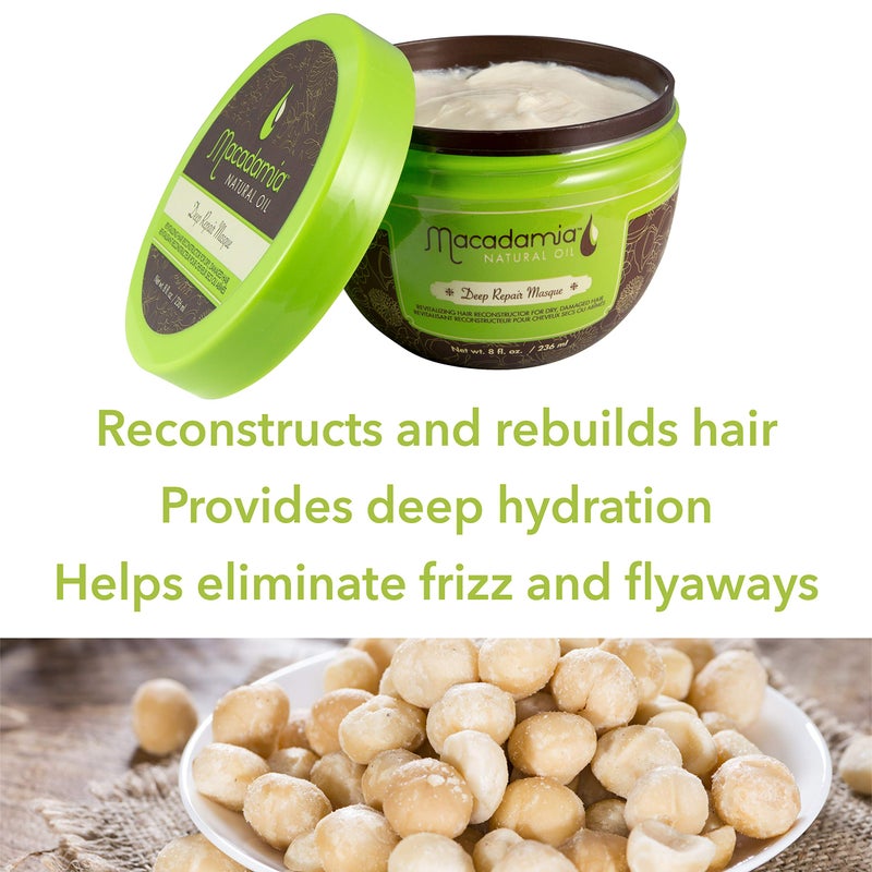 Macadamia Natural Oil Deep Repair Masque, 8 Fluid Ounce - Image 4