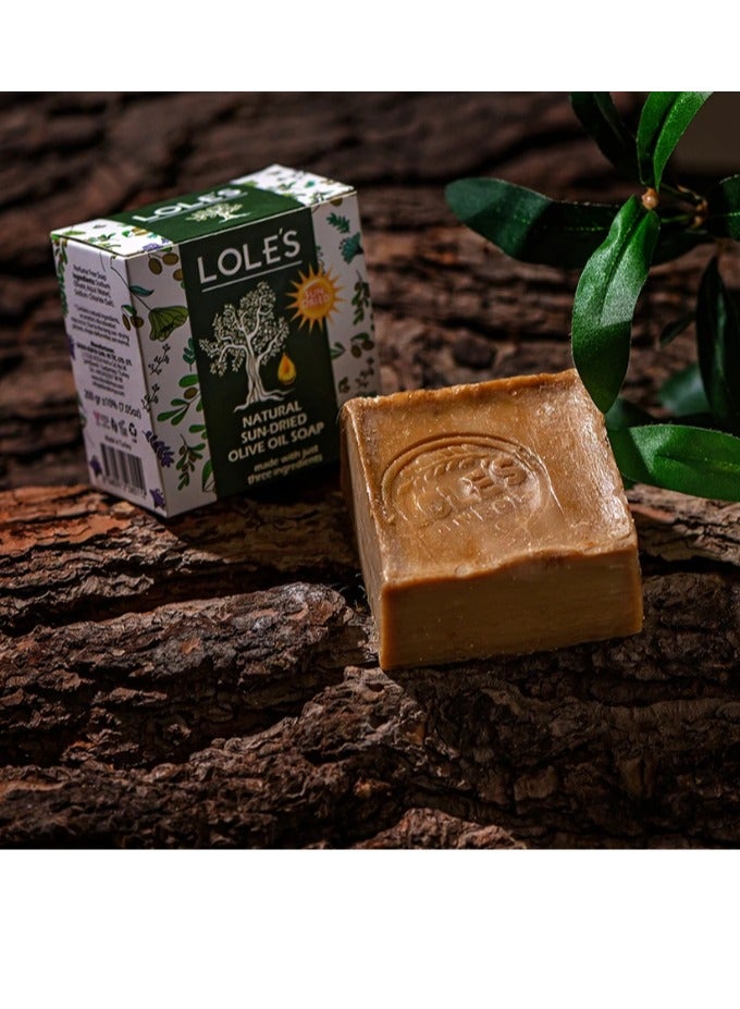 Lole's Sun Dried Olive Oil Natural Hand made Soap, 200g - Image 1