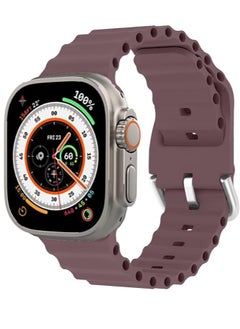 "ELTRAZONE Ocean Band for Apple Watch – Adjustable Soft Silicone Sport Strap for 38mm to 49mm Models, Breathable Elastic Wristband for Men and Women"