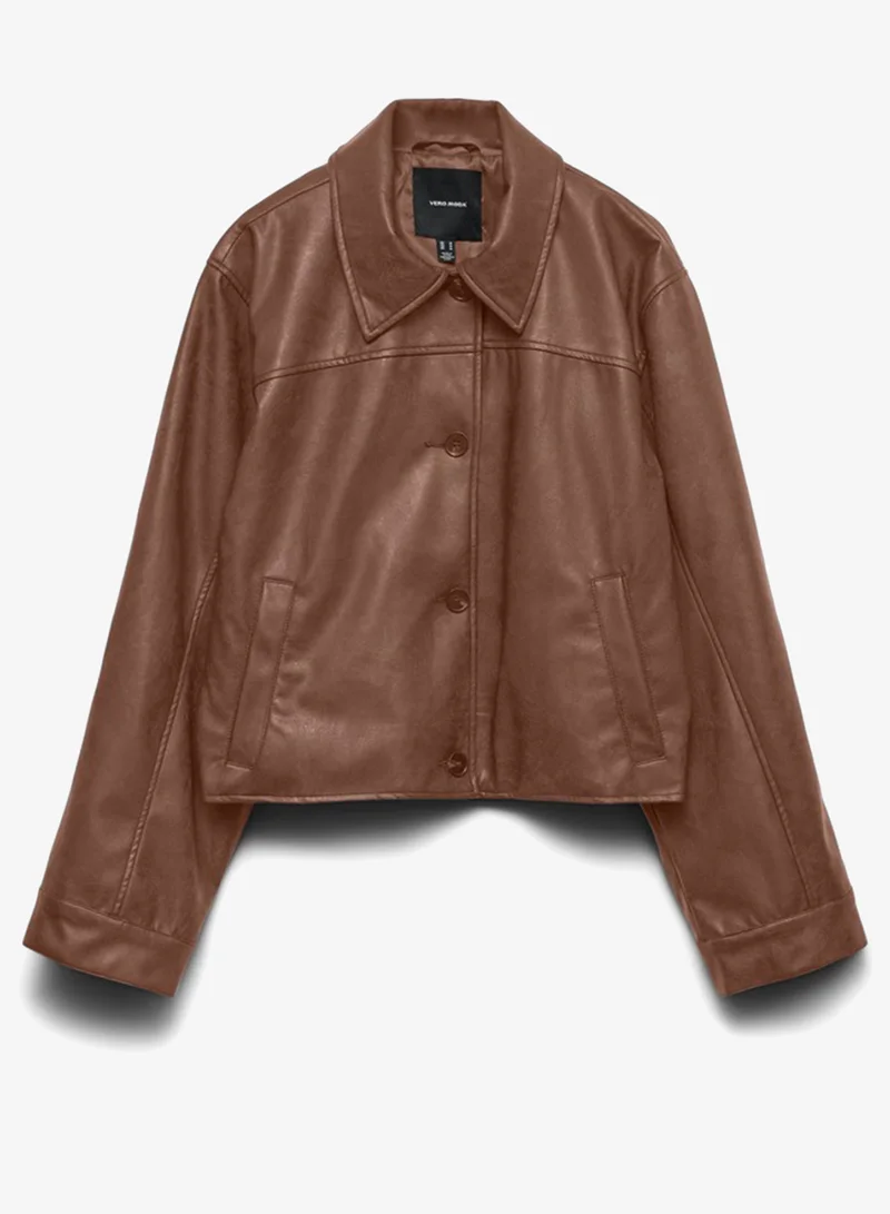 Vero Moda  Long Sleeve Plain Bomber Shacket for Women | Best Price UAE