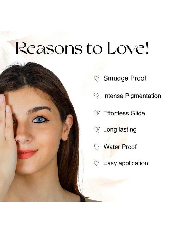 NOURISH MANTRA 'S Jet Gaze Matte Kajal Urban Rani - Combo - Black & Black 0.35G/ Made With Almond Oil, Argan Oil & Vitamin E/Intense Pigmentation/Smudge Proof/Water Proof/Long Lasting Kajal Pencils - Image 2