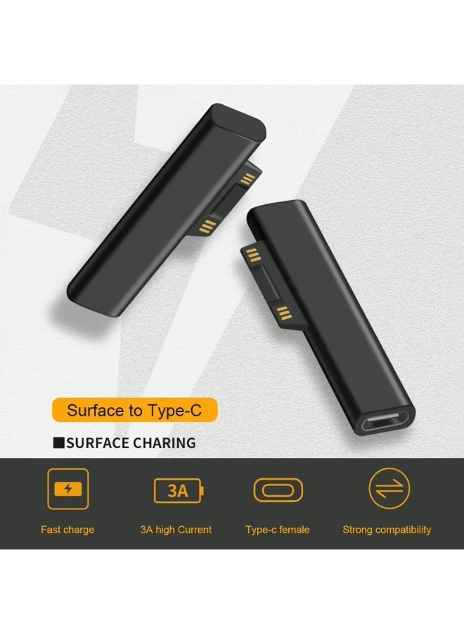 شابية شاحن سريع بتقنية PD بقوة 65 واط ومنفذ USB-C متوافق مع أجهزة مايكروسوفت سيرفس برو X و8 و7 و6 و5 و4 و3 وGo وBook. - Image 2