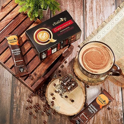 Chaizup Premium 1-Min Instant Cappuccino Coffee Premix - 6 Sachets,120 Gm - Image 3