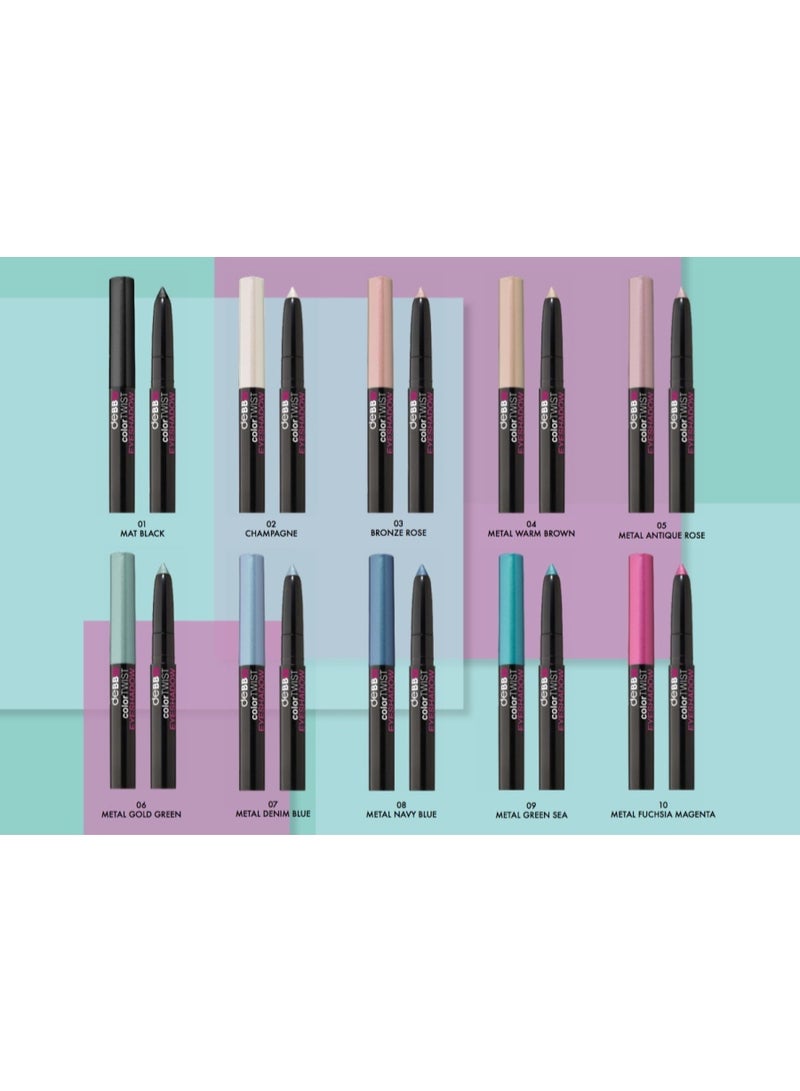 DEBBY COLORTWIST EYESHADOW 08 NAVY BLUE - Image 3