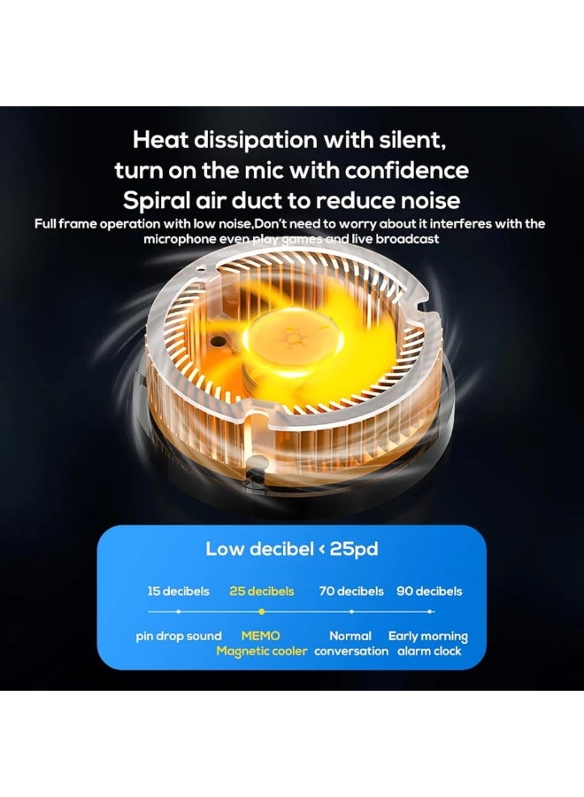 Memo Mobile Phone Cooler Game Fan for PUBG, iPhone 12/13/14 Series & iPad, Semiconductor Heatsink, Silent Cooling for Gaming, Streaming & Vlog – iOS & Android - Image 3