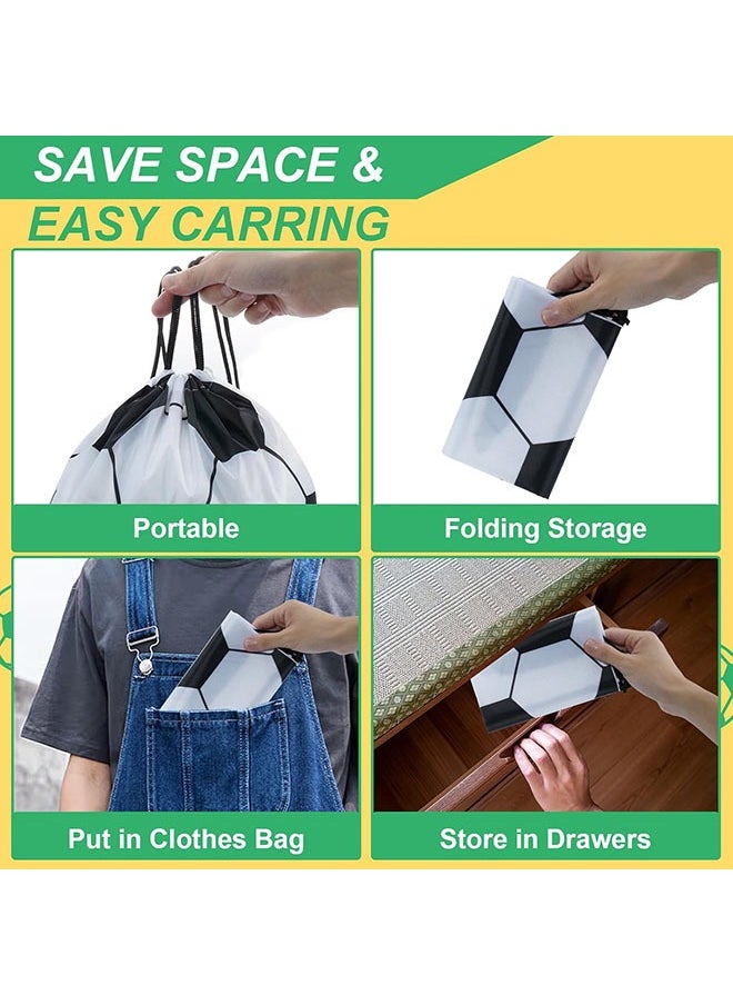 يلا جوي 12pcs كرة القدم نمط حبل سحب حقيبة ، حقيبة الرياضة الكرة حبل سحب حقيبة ، ومناسبة لفريق هدية الطرف ( 17 بوصة )  - Image 3