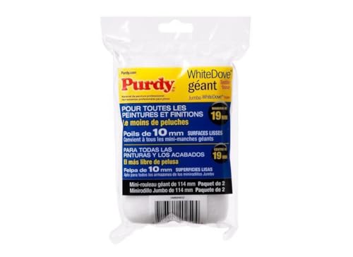 Purdy 140624012 Jumbo Mini White Dove Roller Replacements, 2-Pack, 4-1/2 inch x 3/8 inch nap - Image 4
