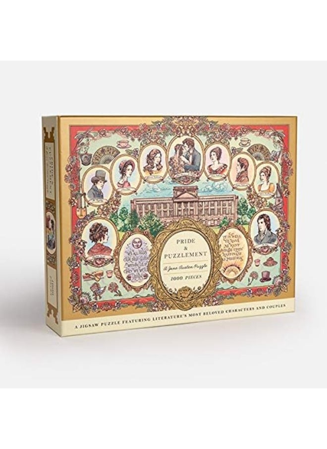 null - Pride and Puzzlement: A 1000-Piece Jigsaw Puzzle Featuring Literature's Most Beloved Characters and Subtitle change: Couples: Jigsaw Puzzles for Adults - Image 1