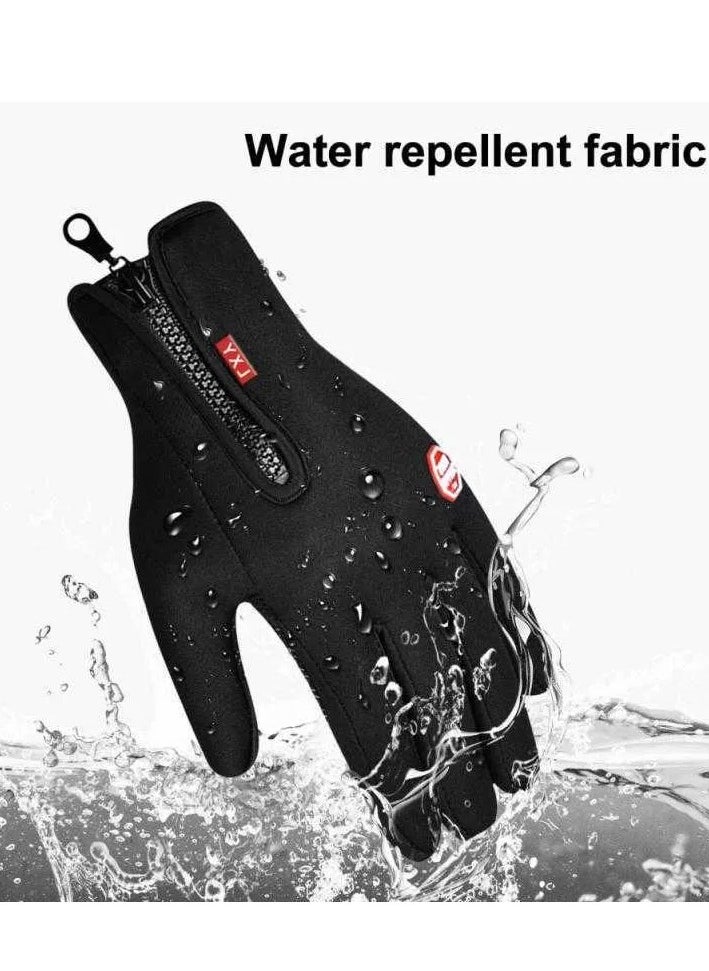 HEXABEX - Winter Thermal Full Finger Gloves for Outdoor Cycling Bike Ski Camping Hiking - Image 1