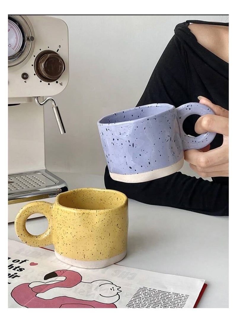 كافيه فنجان قهوة سيراميك هاندل كوب شاي كوب شرب كابتشينو لاتيه اسبر يسو كوب - Image 2