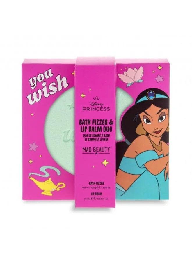 Mad Beauty Disney Princess Express Yourself -  Bath Fizzer & Lip Balm Set Jasmine