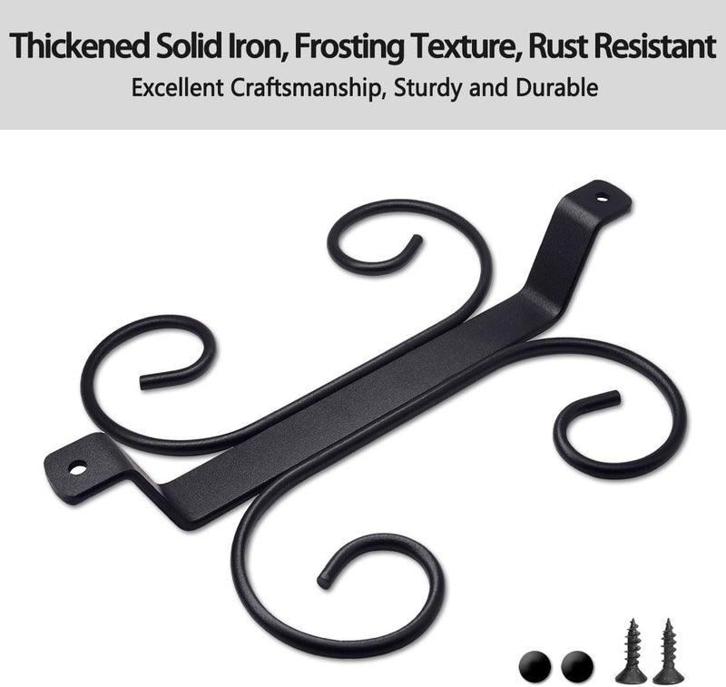 GeLive Set of 2 Wine Glass Holder Under Cabinet Stemware Rack Glass Storage Hanger With 4 Hooks Organizer for Kitchen and Bar (Black) - Image 3